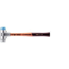 Halder 3113030"Simplex" TPE-Soft/TPE-Mid Soft-Face Mallet, Multi-Colour, 30 mm