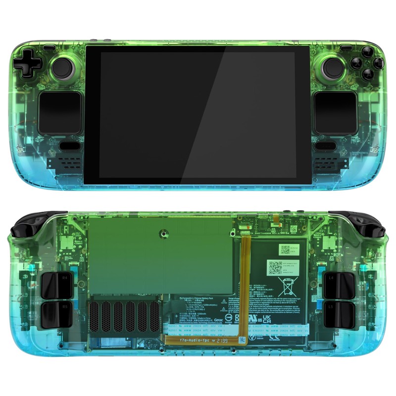 eXtremeRate Carcasa Compatible con Steam Deck LCD Accesorios Placa de
