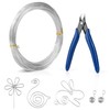 1mm Craft Wire, 165 ft/40m Bendable Aluminum Wire, Silver Jewelry