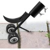 Miyobing Weed Puller Tool With Wheels, 2 IN 1 Hook