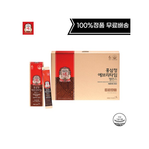 CheongKwanJang Red Ginseng Extract Everytime Balance 10ml x 20 packs National Red Ginseng Stick / 정관장 홍삼정 에브리타임 밸런스 10ml x 20포 국민 홍삼스틱