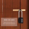 2 Pack 2.6in Long Combination Padlock, Waterproof 4 Digit Combination