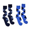 Bop Classy Men's Dress Crew Socks Argyle Pattern 2 Pair