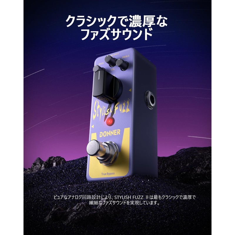 Donner Fuzz Effect Fuzz Pedal Mini Fuzz Pedal True Bypass