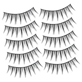 Beavorty Fluffy Natural False Lashes for Women Pairs Fake Eyelashes Kit Individual Lashes Extensions for Special Occasions