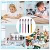 5pcs 4 Colours Ball Pens, 4-in-1 Retractable Ballpoint Pens 1.0mm