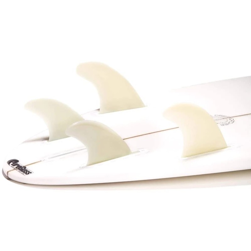 DORSAL Surfboard Fins Quad 4 Set FCS Compatible Medium Natural