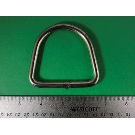 US Stainless Stainless Steel 316 D Ring Welded 8mm x 70mm ID (5/16" x 2 3/4") Marine Grade Dee