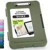 Sooez Reinforced Clipboard with Storage, Inner Plastic Folder Attached, Heavy