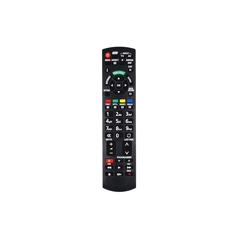 Replacement Remote Control for Panasonic TV TX-L32ET5YW TX-L32ETW5 TX-L32ETW5W TX-L37D28
