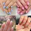 Flower Nail Stickers 3D Tulip Cherry Blossom Nail Art Stickers