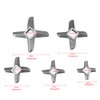 Mincer Blade, Asixx Cross-Shaped Stainless Steel Meat Grinder Blade(#32)