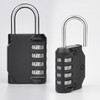4-Digit Combination Padlock for Lockers - Black Dial Mini