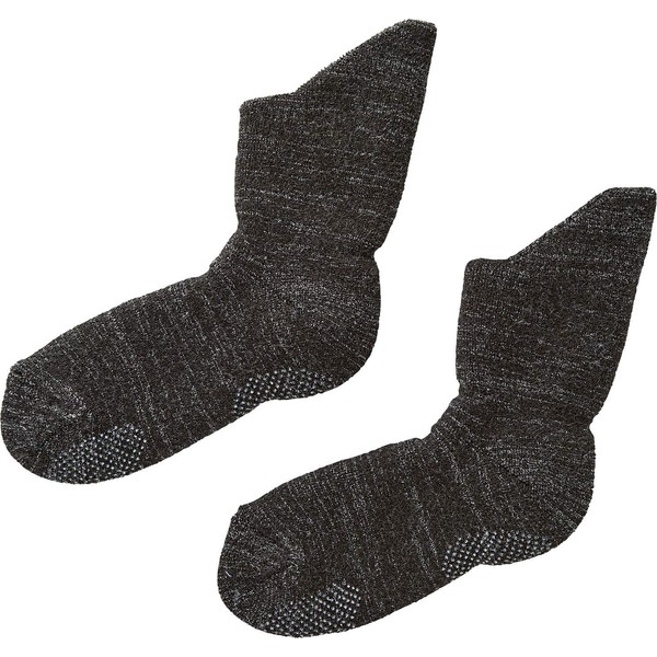 Cogit Binchotan Home Socks, Long Ankle, Dark Gray, 8.9 - 9.8 inches (22.5 - 25.0 cm), Warm, Relaxing
