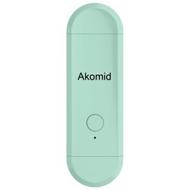 Akomid USB Rechargeable Book Light for Reading in Bed, 8 LEDs Bookmark Style Clip on, Eye-Cared Amber Light Mode for Kids, Blue Light Blocking, Stepless Dimming, Turquoise