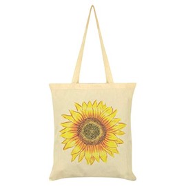 Grindstore Sunflower Tote Bag Cream 38x42cm