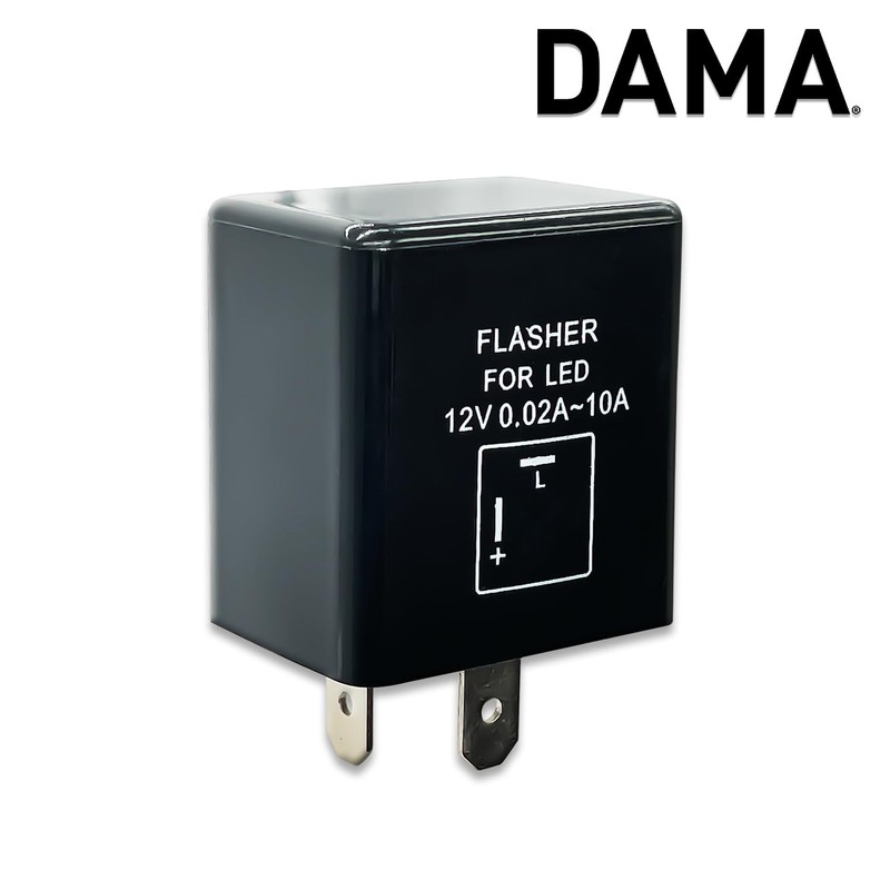 DAMA CF12 2 Pin 12V 0.02A-10A LED Flasher Relay for