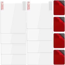 Telooco 8PCS Dash Cam Adhesive Dash Cam Sticky Pads Rearview Mirror Adhesive Windshield Sticker Clear Static Cling Films for Suction Cup Mounting