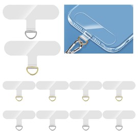 HIQU and HIST 10 Pcs Phone Tether Tab,Universal Phone Lanyard Patch, Phone Lanyards Replacement Part for Cell Phone Strap,2 Colors