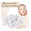 Mascarilla Comprimida Balsamo Hidratante Facial Hipoalergénica 25 Piezas