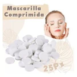 Mascarilla Comprimida Balsamo Hidratante Facial Hipoalergénica 25 Piezas                                                                              