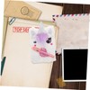 Operitacx 1Set DIY Unicorn Plush Notebook with Pen Portable Journal