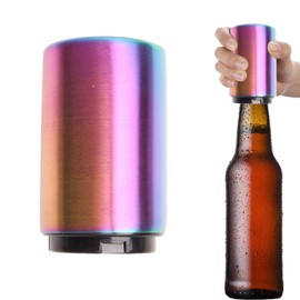 Stainless Steel Push Down Opener, Push Down Magnetic Automatic, Kitchen Gadgets Accessories Gifts for Men
