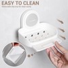 LUXEAR Shower Caddy Suction Cup 2 Pack Suction Shower Basket