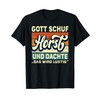 Men's Horst Name Saying - Gott Schuf Horst T-Shirt, black,