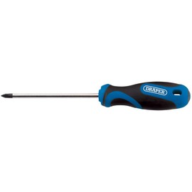 Draper 48931 Soft Grip Cross Slot Screwdriver, 75 mm Blade Length
