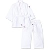 DANRHO Kinder Judogi Yamanashi Karate Kleid, Weiß, 130 cm
