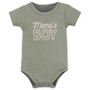 Hudson Baby Infant Boys Bodysuit, Short and Sock, Mamas Boy