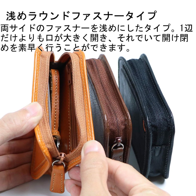 Leather FACTORY Leather Craftsman Dualline (Dual Line) Key Case, Smart