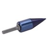 Wood Cone Punch High Speed Steel Blue Plated Hex Shank