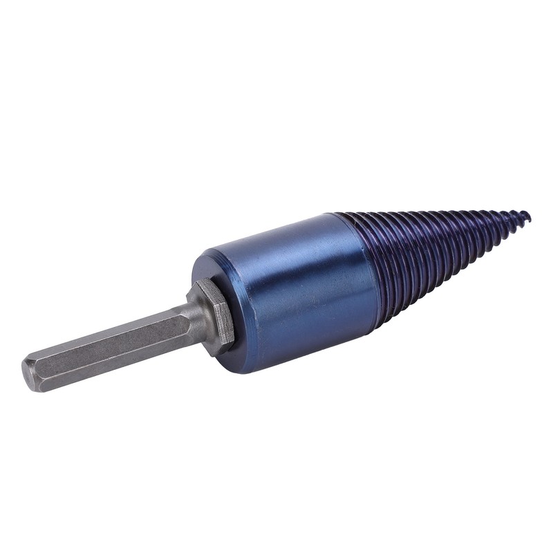 Wood Cone Punch High Speed Steel Blue Plated Hex Shank
