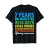 7 Years Old 7th Birthday Shirt Vintage Retro Countdown T-Shirt