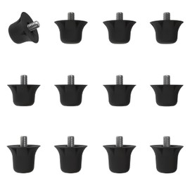 55 Sport Classic Nylon SG Replacement Football Studs - 12 Pack (13/16mm) - Black