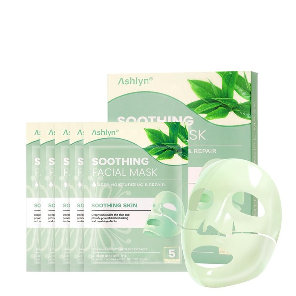 Ashlyn Green Tea Soothing Collagen Face Mask - Overnight Hydrating
