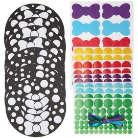 Baker Ross FX213 Christmas Wreath Dotty Art Decorations - Pack of 10, Sticker Arts and Crafts for Kids, Christmas Decoration Making, Easy Crafts for Children