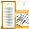 B&Qaugen Pre-made Eyelash Fans, 5D-D-0.10-12 Long Foot, Pre-made Fans, Eyelash
