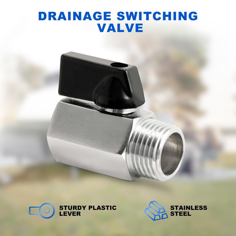 1/2" RV Water Heater Replacement for Drain Valve with Tape