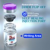 Ks-Tek Sterile Empty Vials with Self Healing Injection Port,with Flip