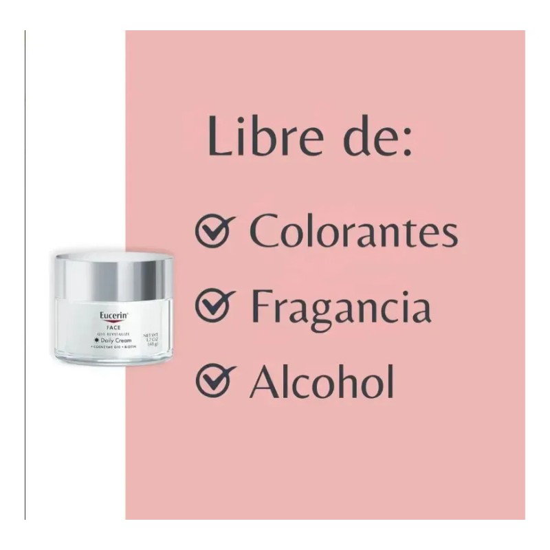Eucerin Crema Facial Q10 De Día Antiarrugas 48 G