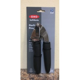 OXO 21123200 SoftWorks Stainless Steel Large Capacity Garlic Press