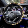 Wildflower Car Steering Wheel Cover, Non-Slip Breathable Steering Wheel for