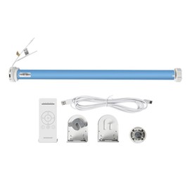 Matter Thread Smart Blinds Motor for 38mm Tube, Direct Connection with Home & Google Home & SmartThings | Automated Roller Shade for Matter Smart Home (Motor with 6-Channel Remote)