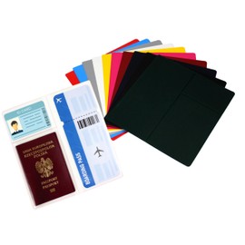 COLLECTOR - Multifunctional Case for Travel documents, ID, Plane Ticket, Passport, Business Card, Holiday Travel Agency, Document Wallet - Multicolor (Green)