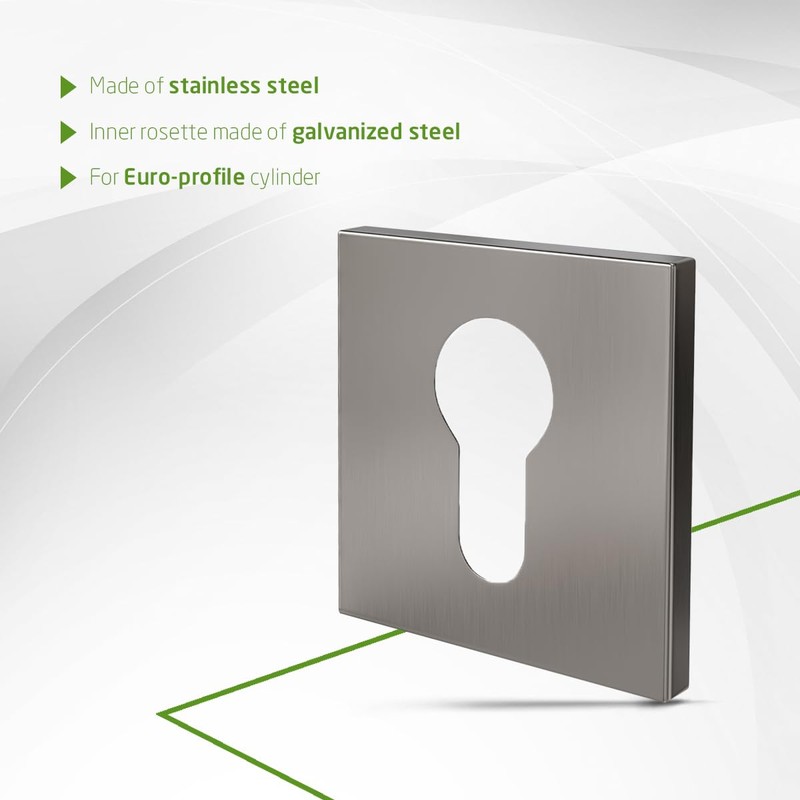 Amig - Door Escutcheon Set | Square Rosette | Matte
