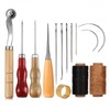 YFFSFDC 14 PCS Leather Technique Leather Tool Set, Hand Sewing