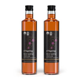 Dr. Mercola Solspring Red Wine Vinegar - Biodynamic Organic Vinegar - Fermented Using the Traditional Orleans Method - Unfiltered & Glass Bottled - Certified USDA Organic - 16.9 Fl. Oz. (33 Servings)